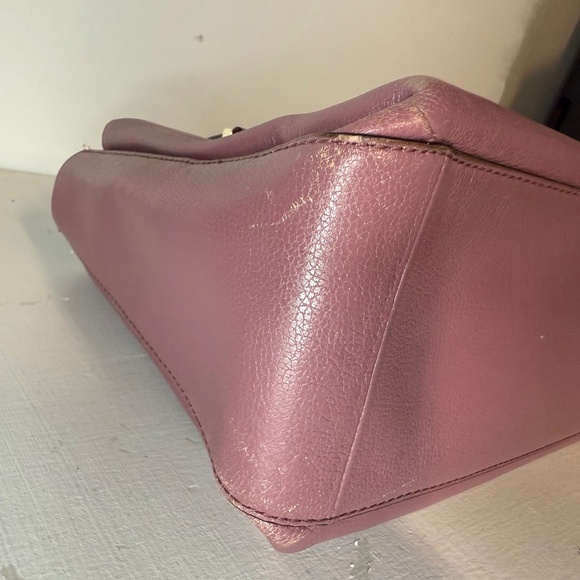 Kate Spade Natasha Lovett Street Purple Satchel Top Handle Purse Handbag - Picture 10 of 15